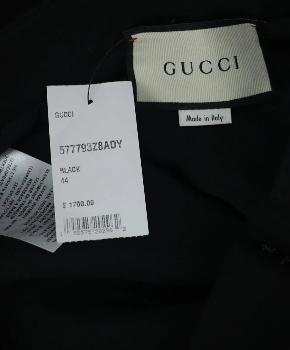 Gucci Black Wool & Silk Skirt sz 8