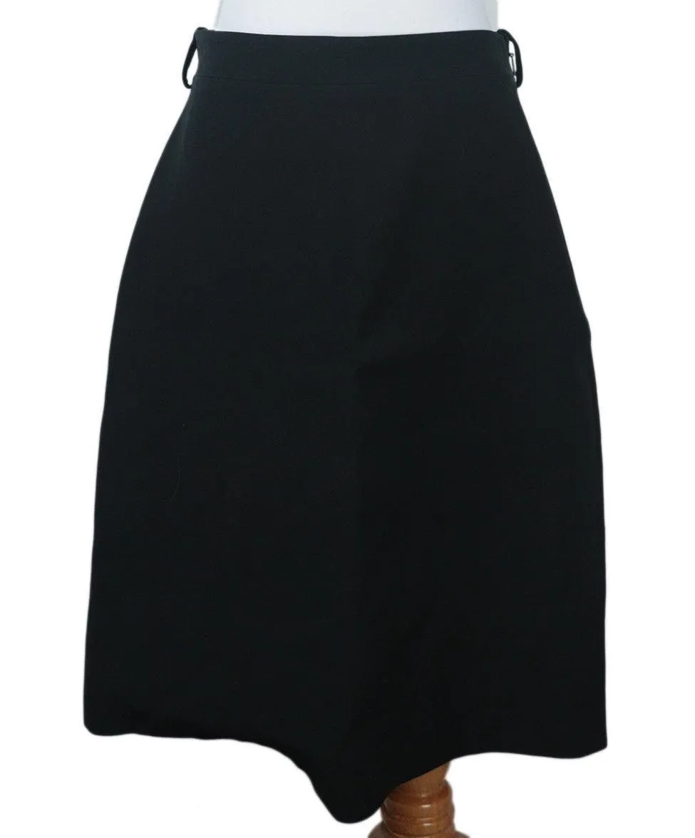 Gucci Black Wool & Silk Skirt sz 8