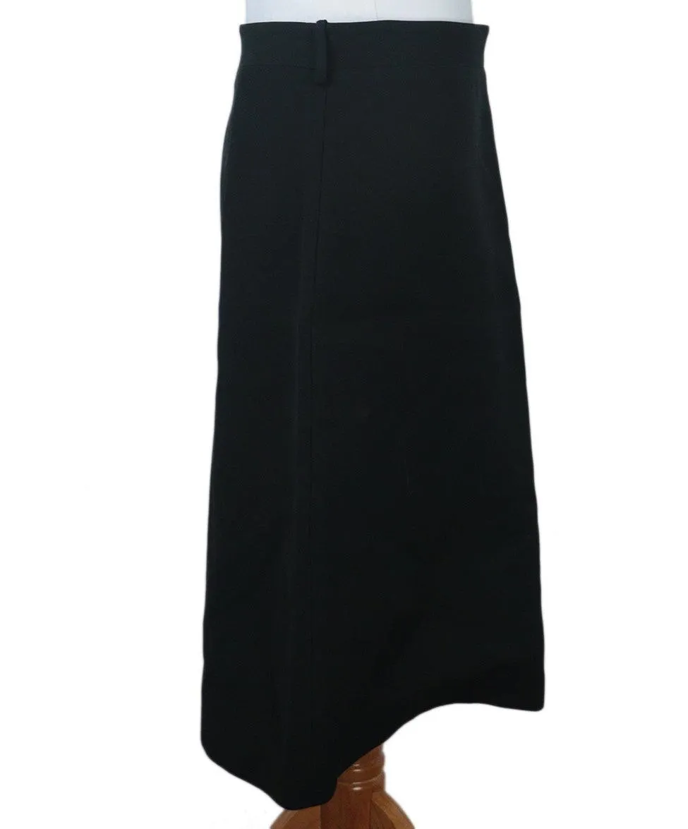Gucci Black Wool & Silk Skirt sz 8