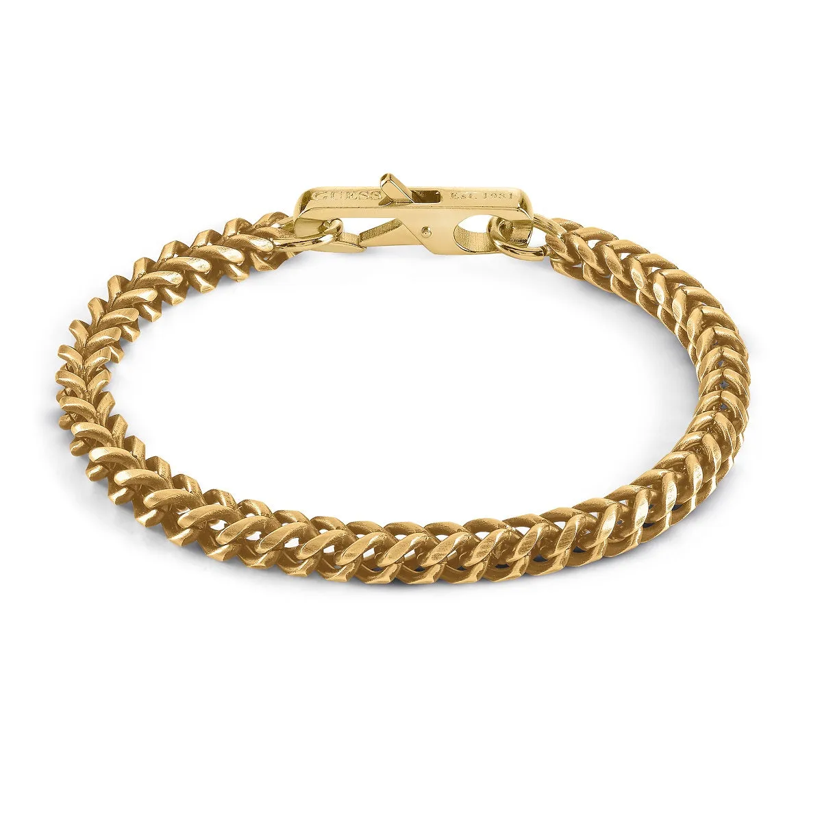 Guess Stainless Steel Mens Bracelet UMB01338YGL