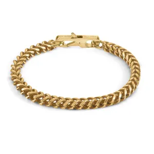 Guess Stainless Steel Mens Bracelet UMB01338YGL