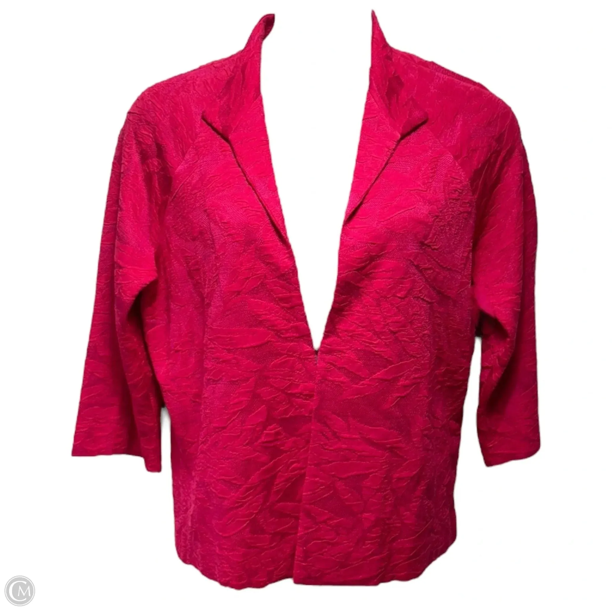 Heritage Fit Knit Jacket 2pc By Misook In Pink, Size: M