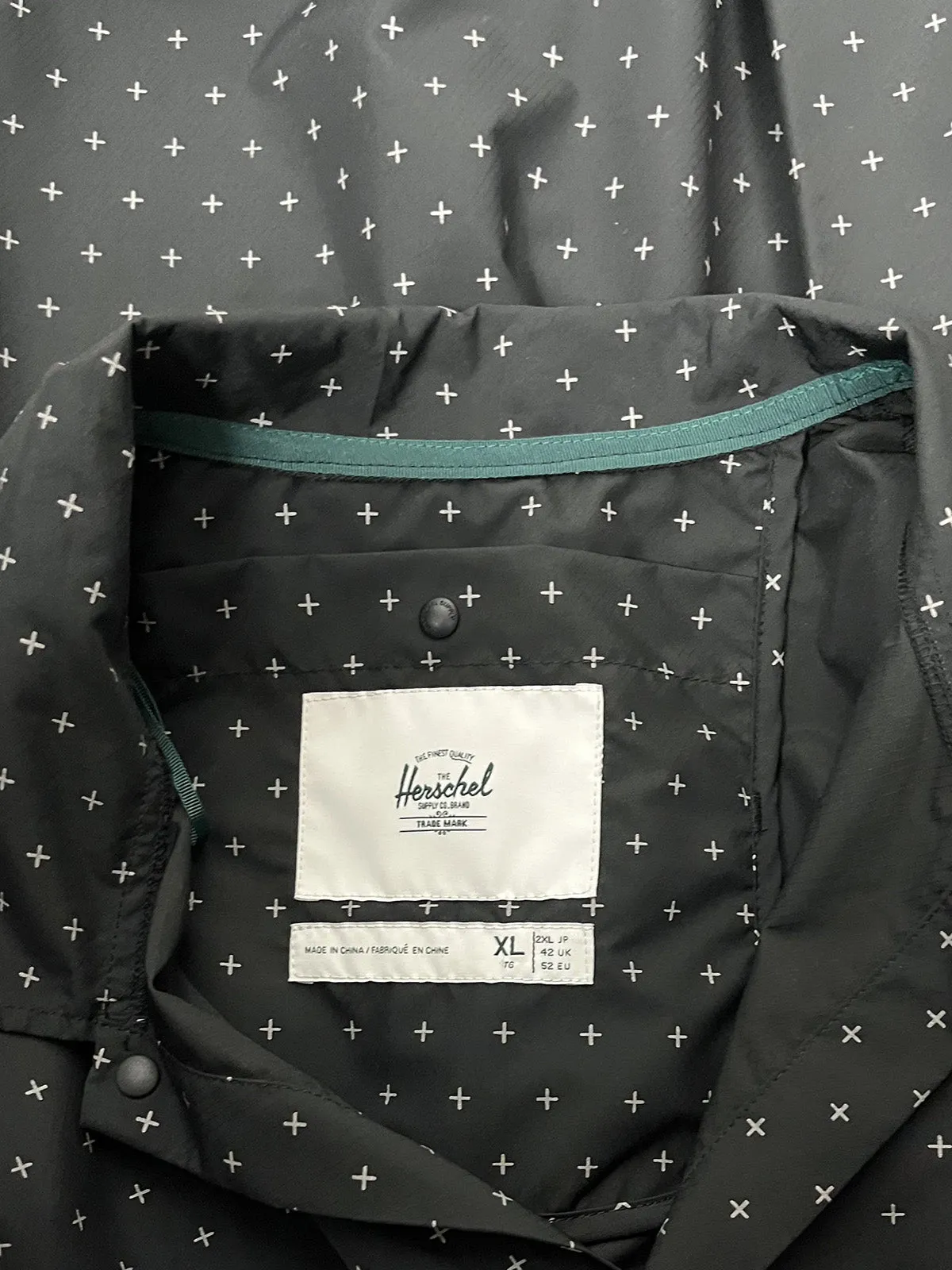 Herschel Size XL (16) Black & Gray Jacket