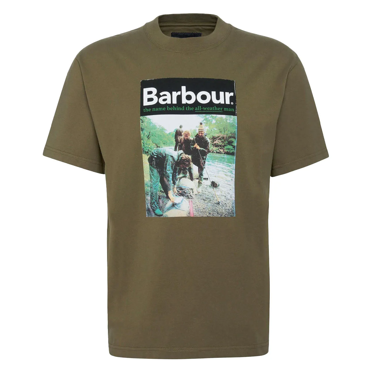 Hot Deal Barbour All-Weather Graphic Fit T-Shirt Mid Olive  Stylish & Comfortable