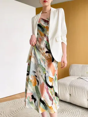Hot Deal Spaghetti Strap Side Slit Slim Dress  Dont Miss Out!