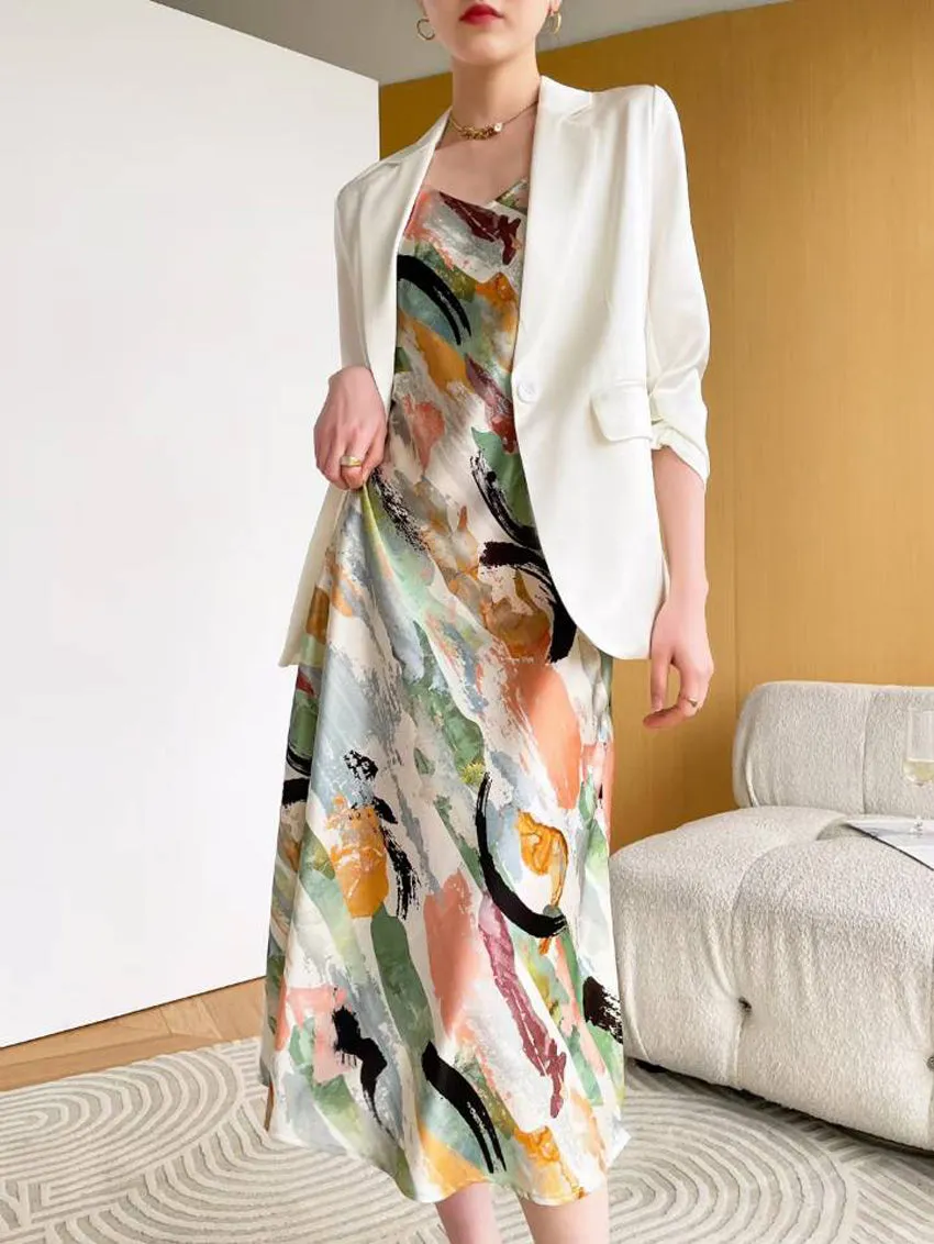 Hot Deal Spaghetti Strap Side Slit Slim Dress  Dont Miss Out!