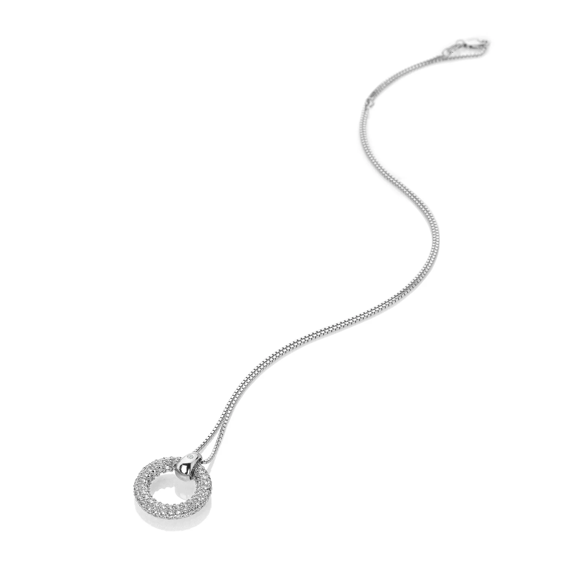 Hot Diamonds Forever White Topaz Necklace DP901