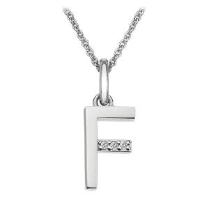 Hot Diamonds Initial F Silver Micro Pendant DP406