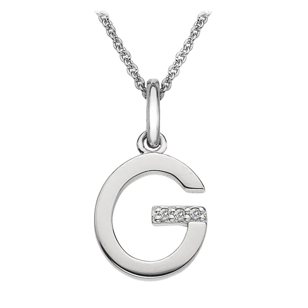 Hot Diamonds Initial G Silver Micro Pendant DP407
