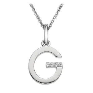 Hot Diamonds Initial G Silver Micro Pendant DP407