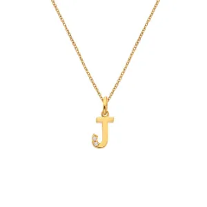 Hot Diamonds Initial J Gold Plated Silver Pendant DP948