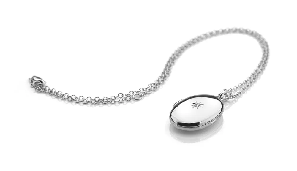 Hot Diamonds Romantic Silver Locket Pendant DP143