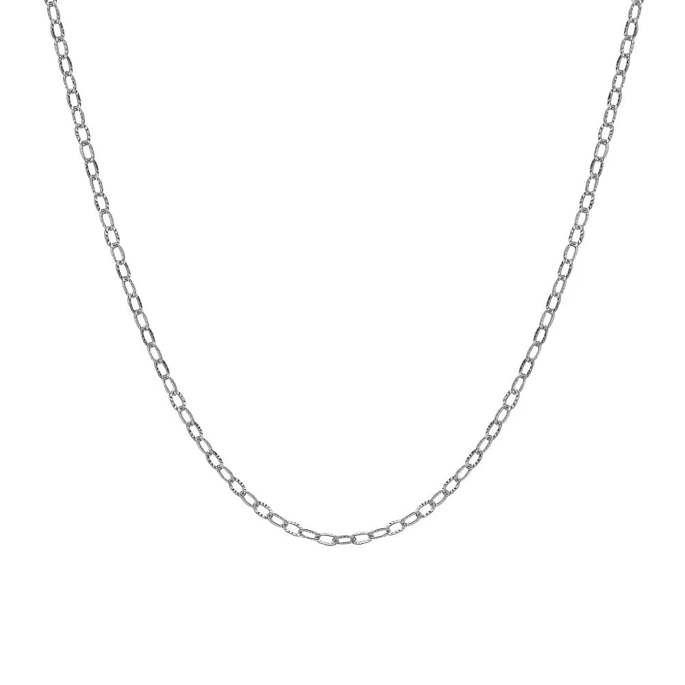 Hot Diamonds Sterling Silver Oval Link Chain CH126