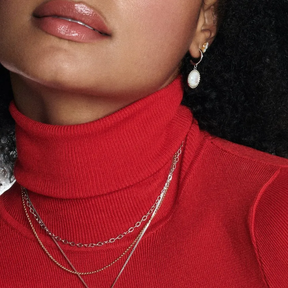 Hot Diamonds Sterling Silver Oval Link Chain CH126