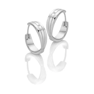 Hot Diamonds Sterling Silver Trio Hoop Earrings DE840