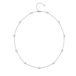 Hot Diamonds Tender White Topaz Silver Necklace DN130