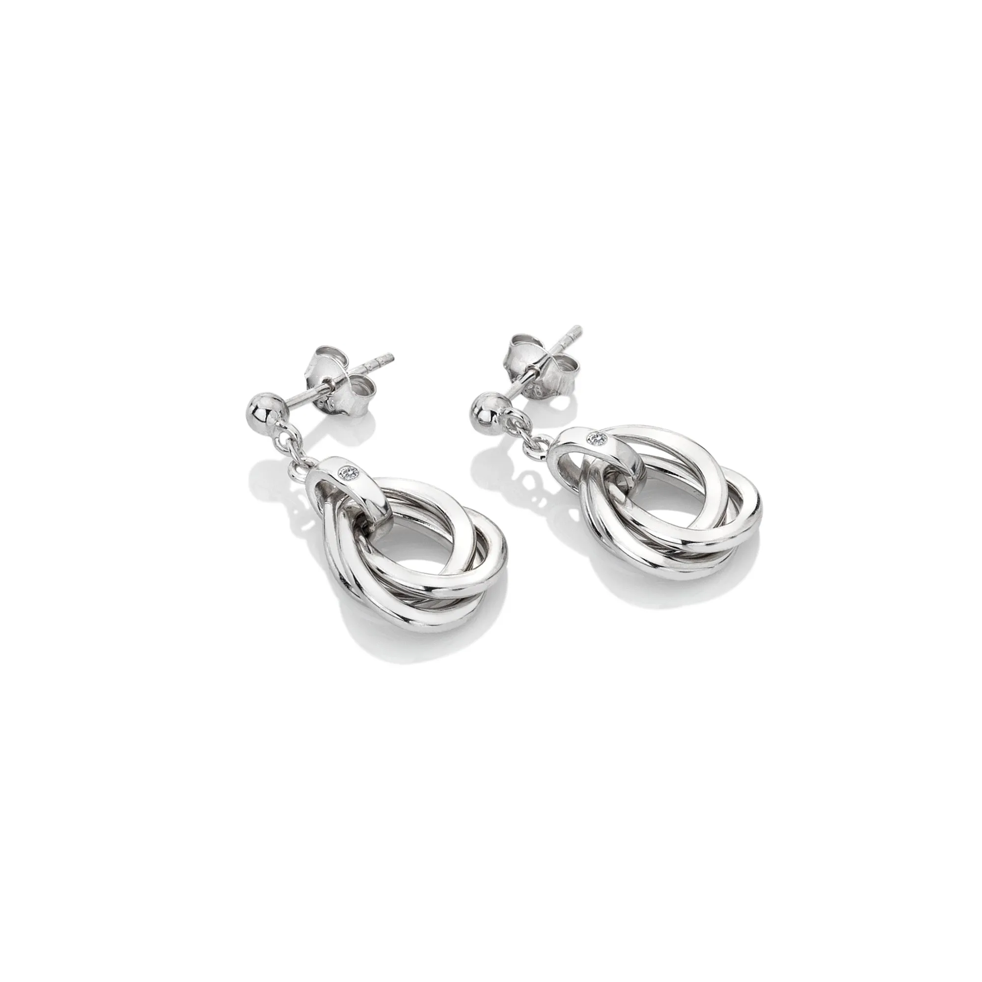 Hot Diamonds Trio Teardrop Earrings DE644