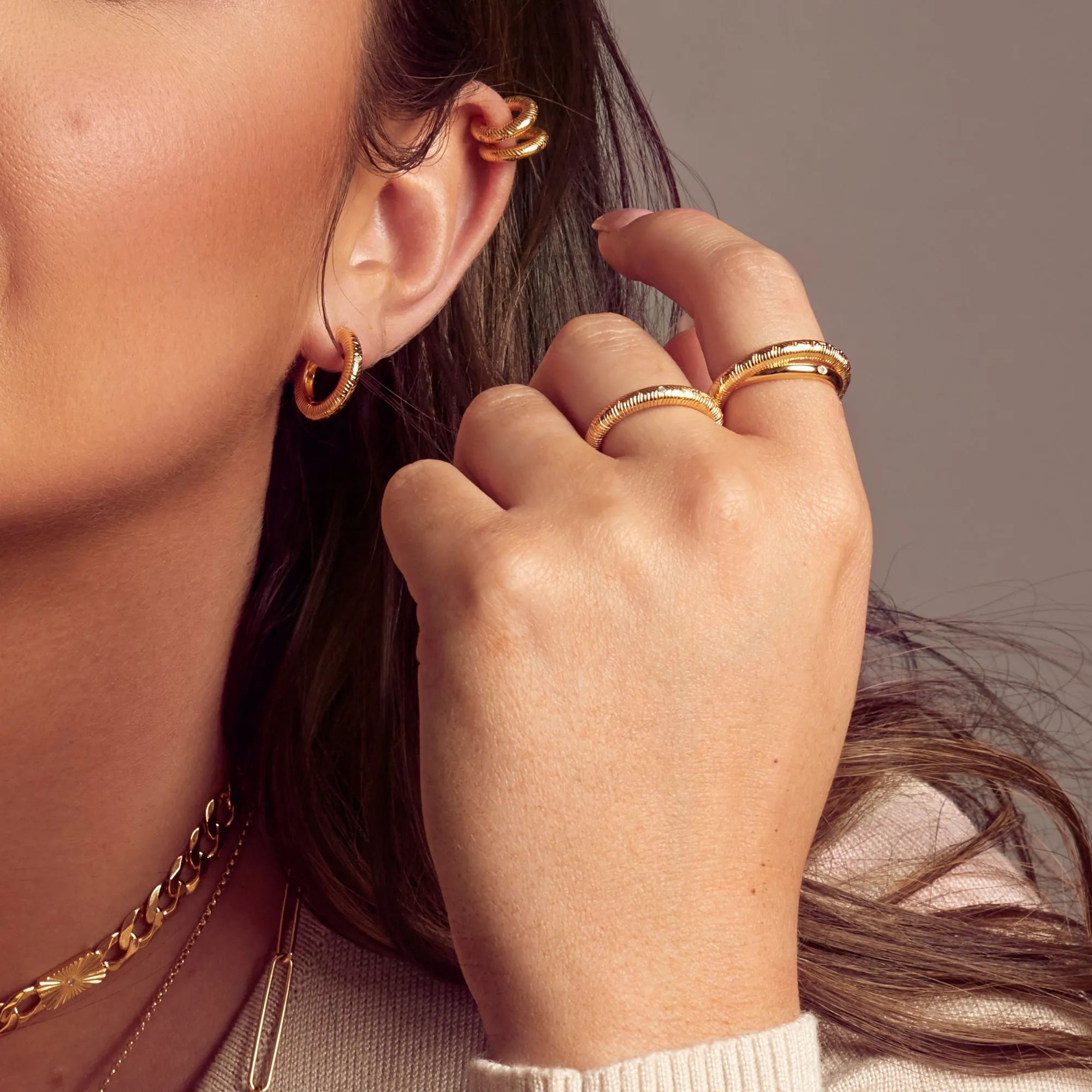 Hot Diamonds X Jac Jossa Spirit Duo Ring DR229/XS