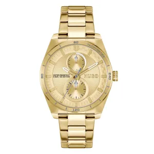 Hugo #Fast For Her Gold Plated Ladies Watch 1540171