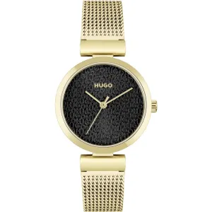 Hugo Yellow Gold Plated Ladies Watch 1540129