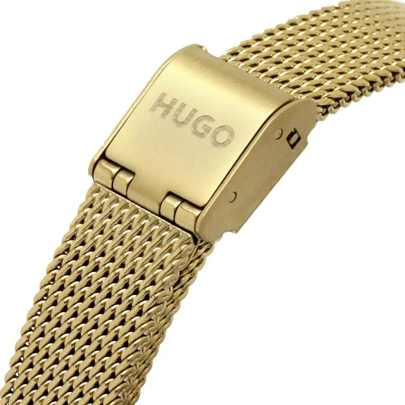 Hugo Yellow Gold Plated Ladies Watch 1540129