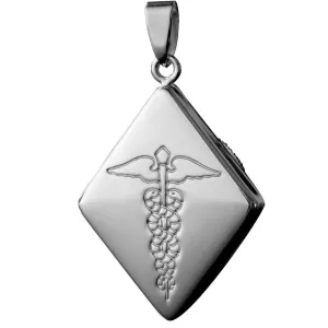 Infomedic Stainless Steel Diamond Medical ID Pendant SSDIAMOND