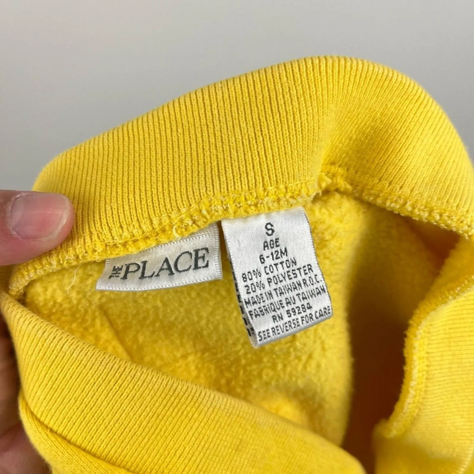 Insta-Worthy Vintage The Place Yellow Sweatshirt Cardigan 6-12 Months  Last Few Pieces!