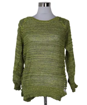 IRO Neon Yellow & Black Knit Sweater sz 2