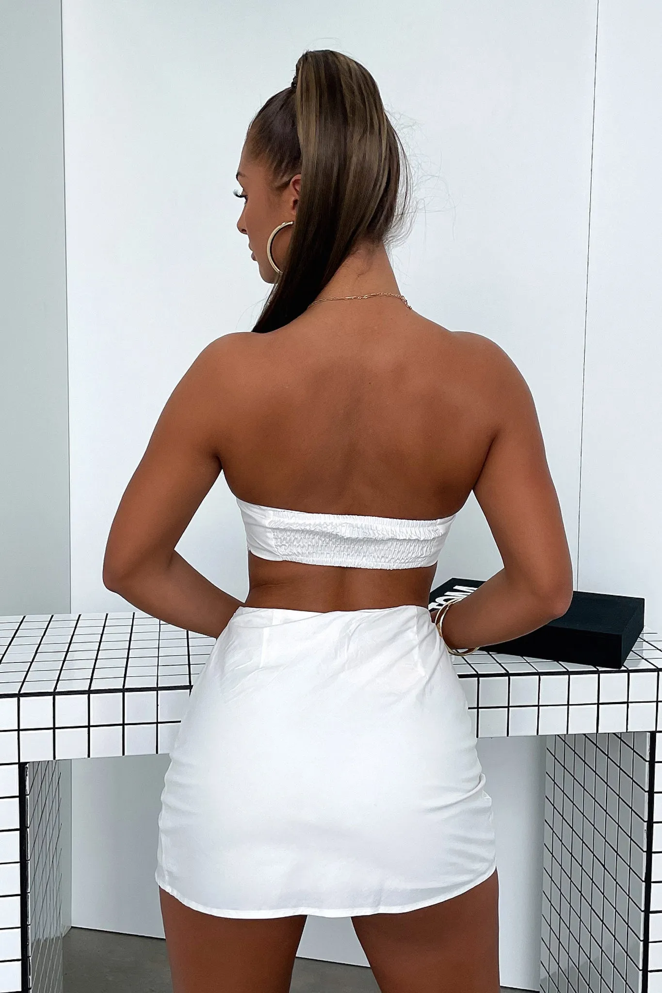 Julia Crop - White