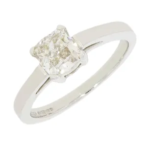 Ladies 9ct White Gold 1.29cts Diamond Solitaire Ring