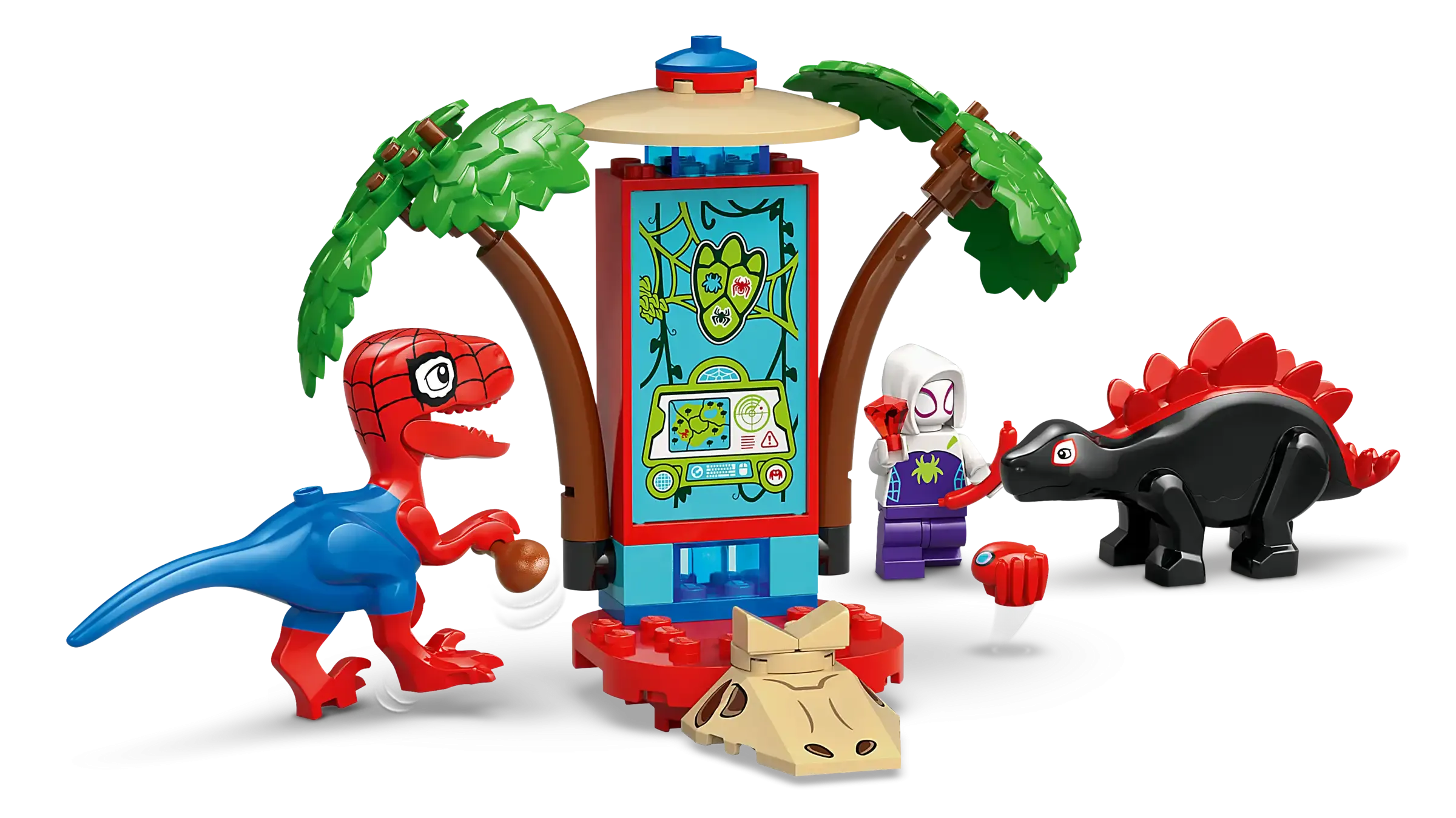 Lego Marvel Spidey and Gobby's Raptor Battle at Tree House HQ 11200