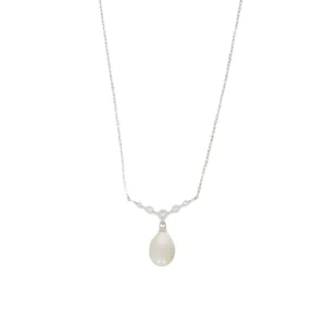 Lido Pink Freshwater Pearl Cubic Zirconia Necklace T170