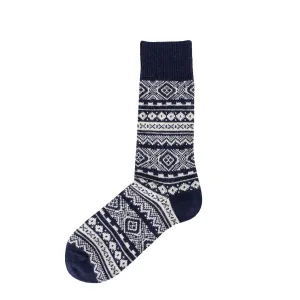 Limited Edition Barbour Fairisle Sock Navy  Limited Availability!