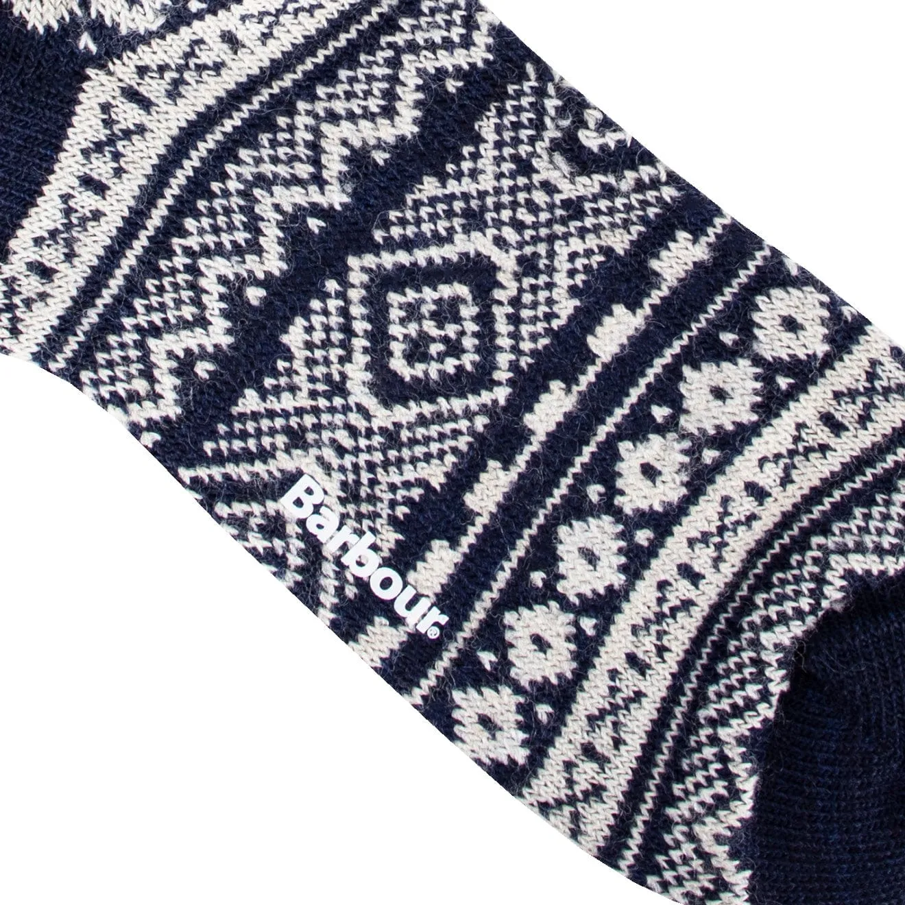 Limited Edition Barbour Fairisle Sock Navy  Limited Availability!
