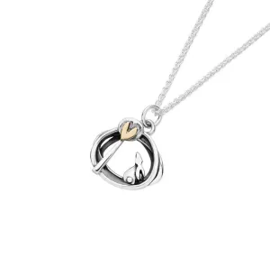 Linda MacDonald Sterling Silver and 9ct Gold Woodland Necklace Into The Woods Collection EIN3