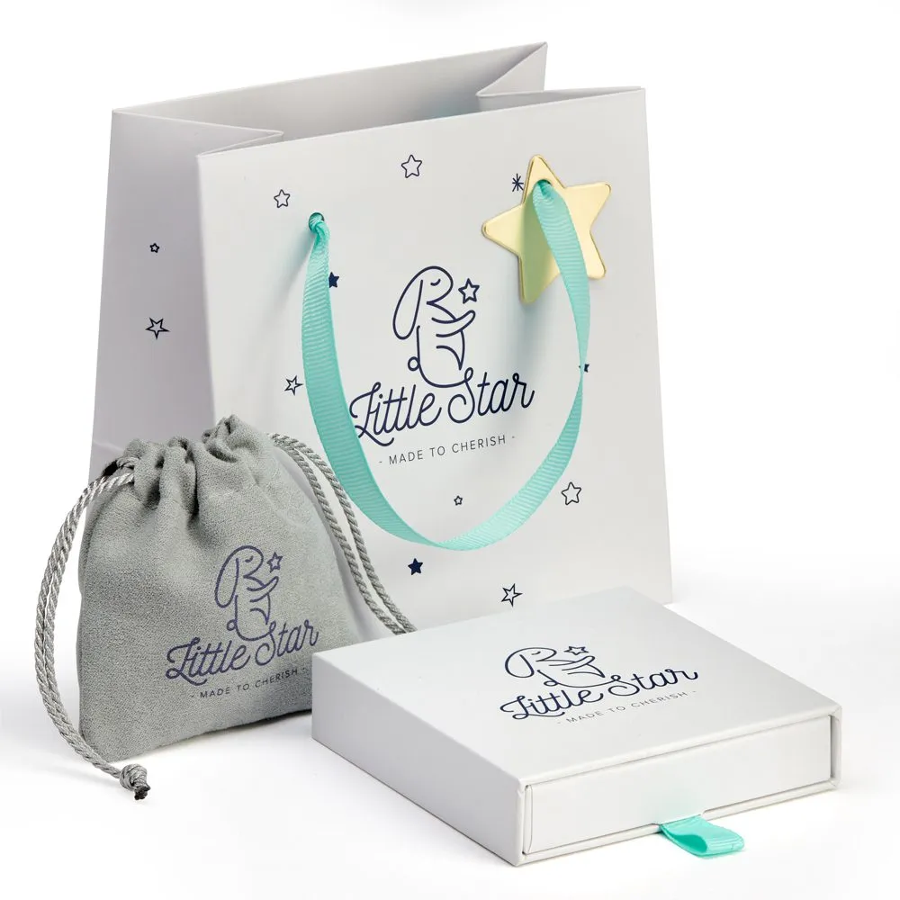 Little Star Luna Sterling Silver Baby Bangle LSB0103