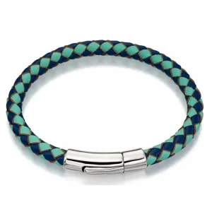 Little Star Sterling Silver and Leather Boys Luca Bracelet LSB0115