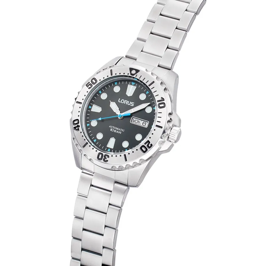 Lorus Automatic Black and Blue 'Power Sports' Mens Watch RL471BX9
