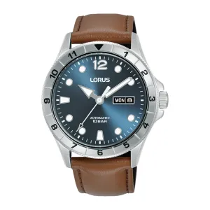 Lorus Automatic Brown Leather Strap Mens Watch RL469BX9