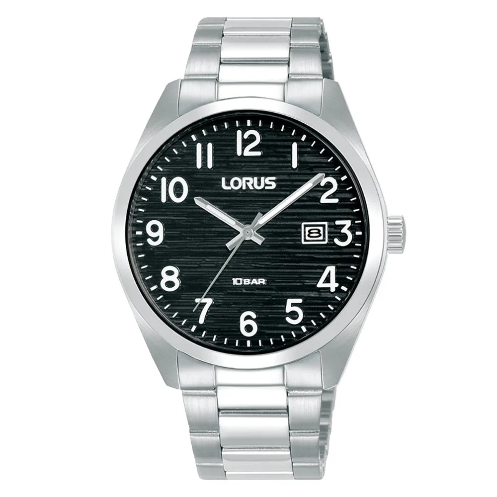 Lorus Black Dial Mens Watch RH905RX9