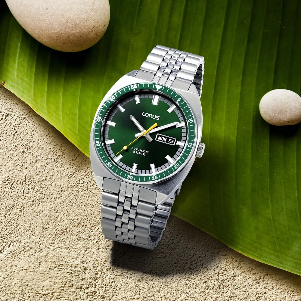 Lorus Sports Green Dial Automatic Mens Watch RL443BX9