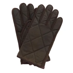 Luxury Feel Barbour Winterdale Gloves Olive / Brown  Last Chance!