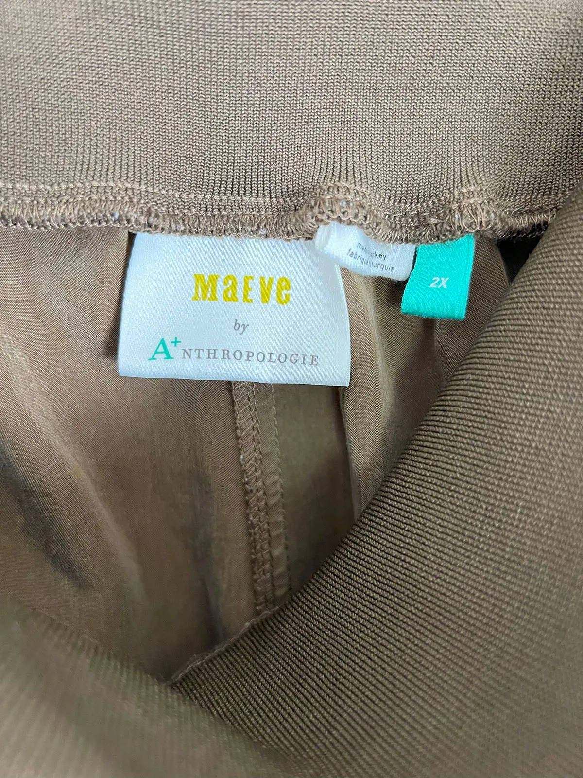 Maeve by A  Anthropologie Size 2X Olive Brown Pants