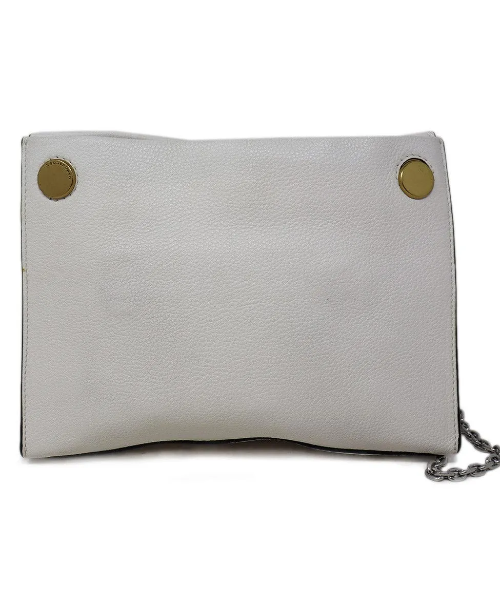 Marc Jacobs White Grained Leather Crossbody