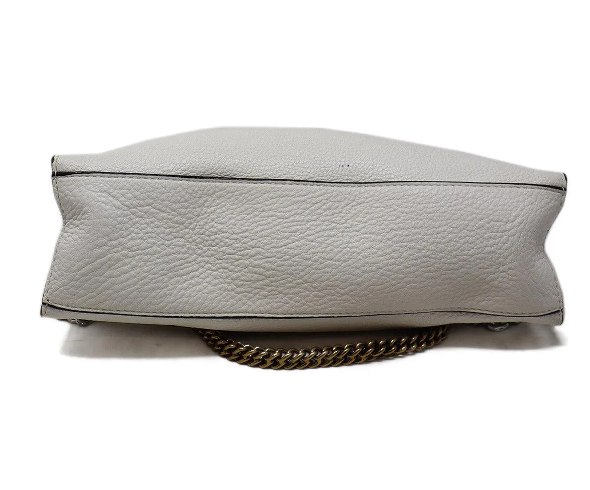 Marc Jacobs White Grained Leather Crossbody