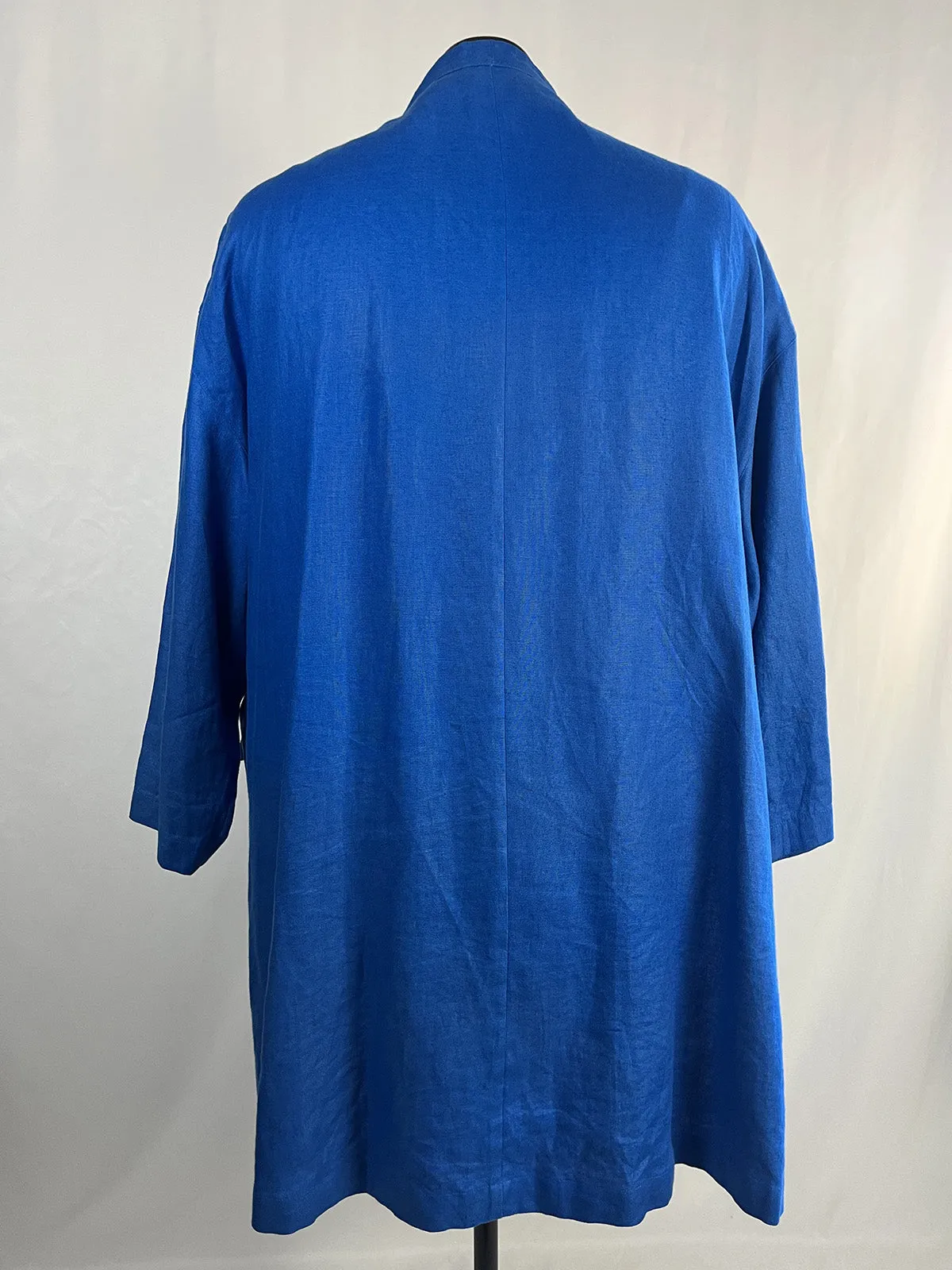 Max Mara Size Open Blue Oversized Blazer