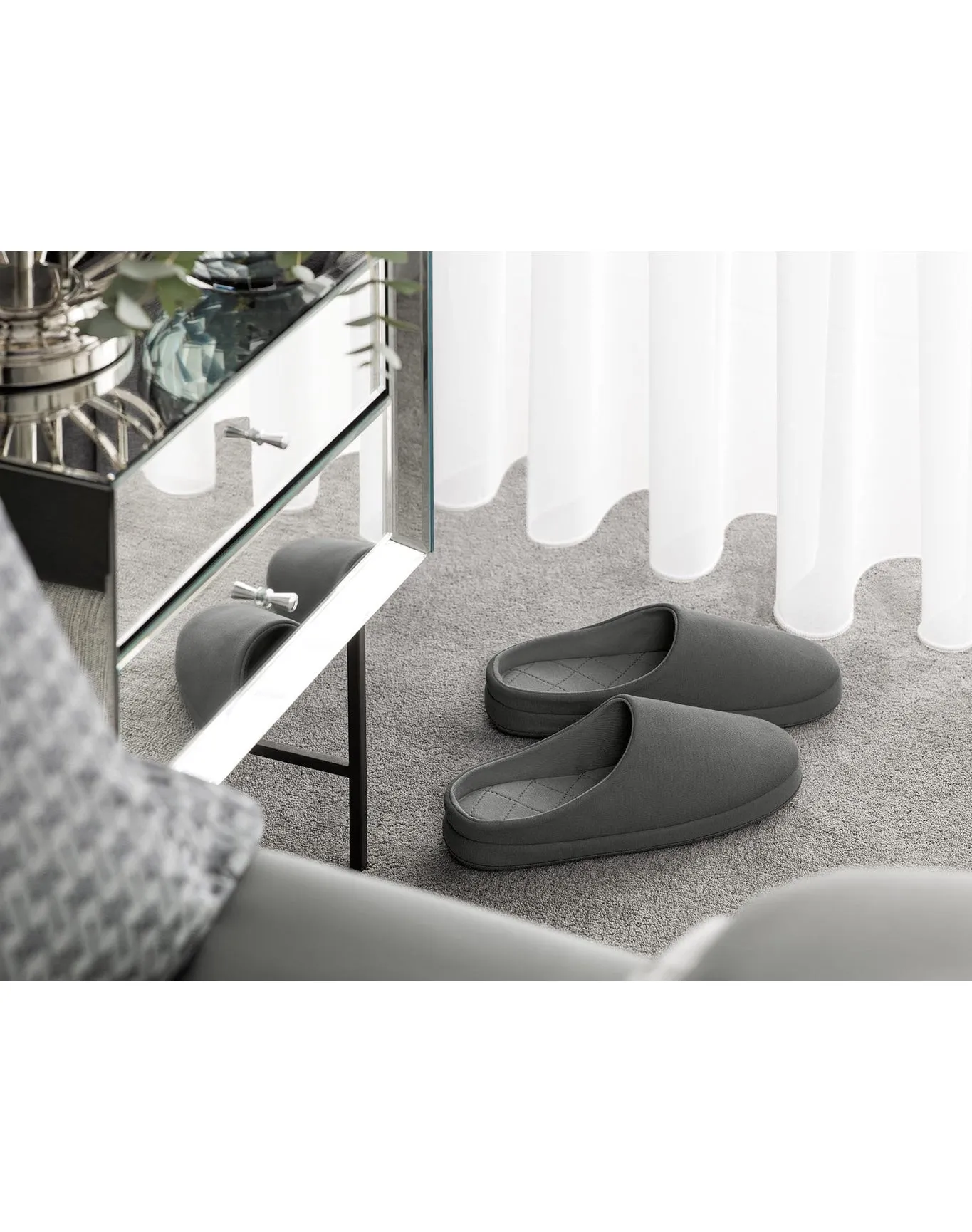 Men | Oliver Knit Slippers | Grey TOGAS