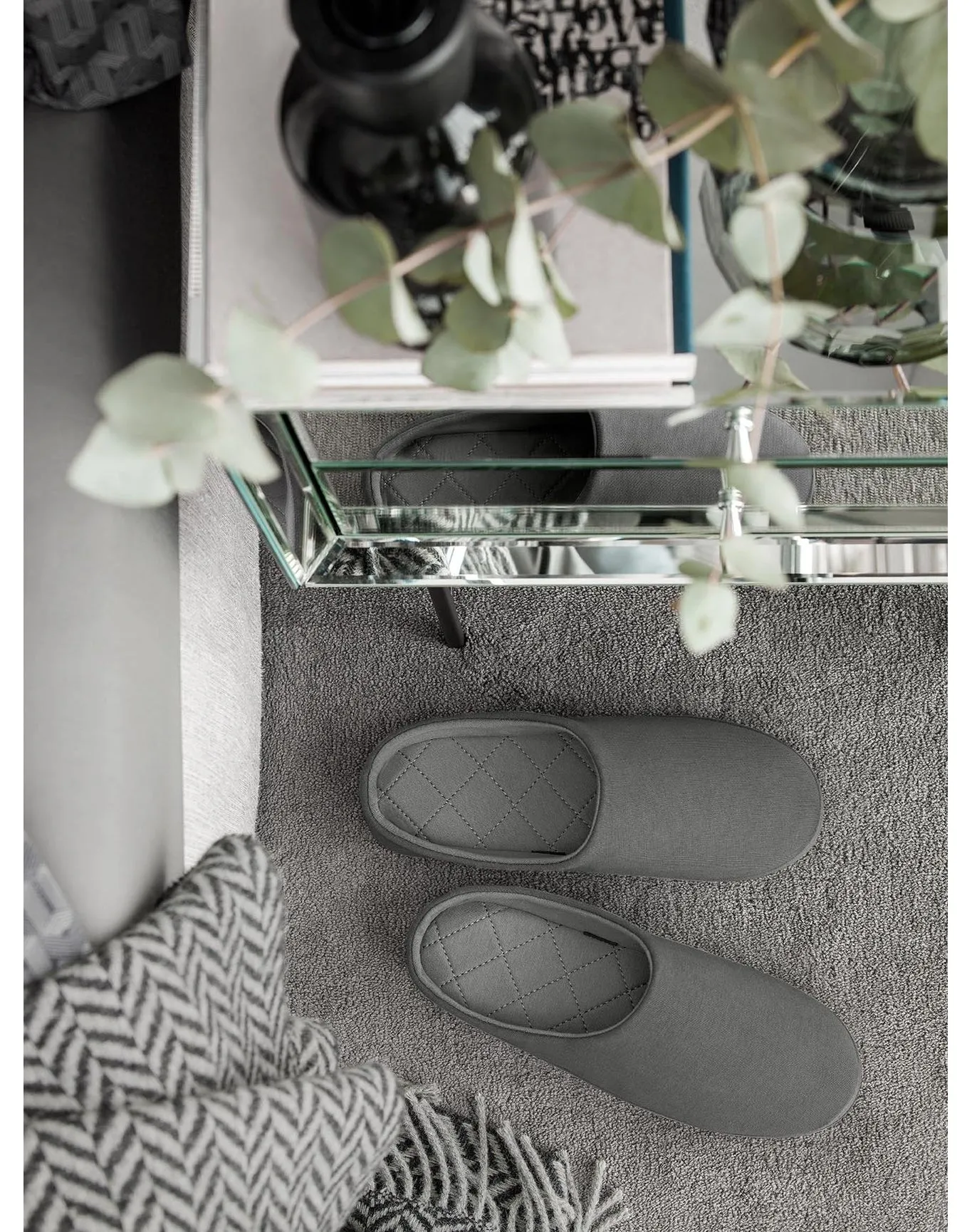 Men | Oliver Knit Slippers | Grey TOGAS