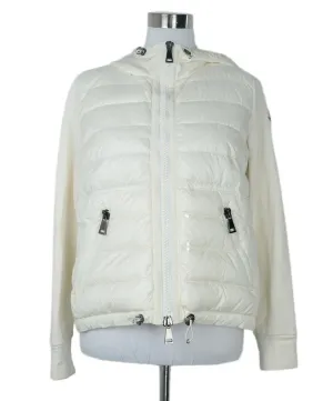 Moncler Ivory Puffer Hoodie sz 2