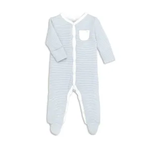MORI Front Opening Sleepsuit - Blue